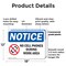Signmission No Cell Phones During Work Hours, 18 in W x Rectangle, Plastic OS-2PACK-NS-P-1218-L-14425 - alternate 4